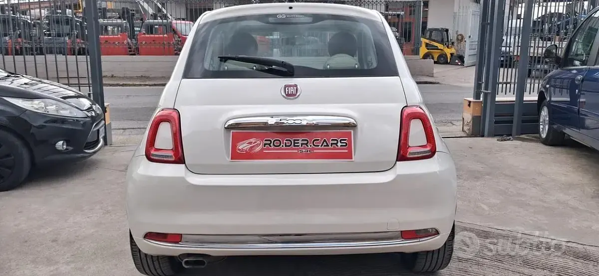 Usata Fiat 500 Lounge 69 CV (50 kW) 2016 Bianco Utilitaria