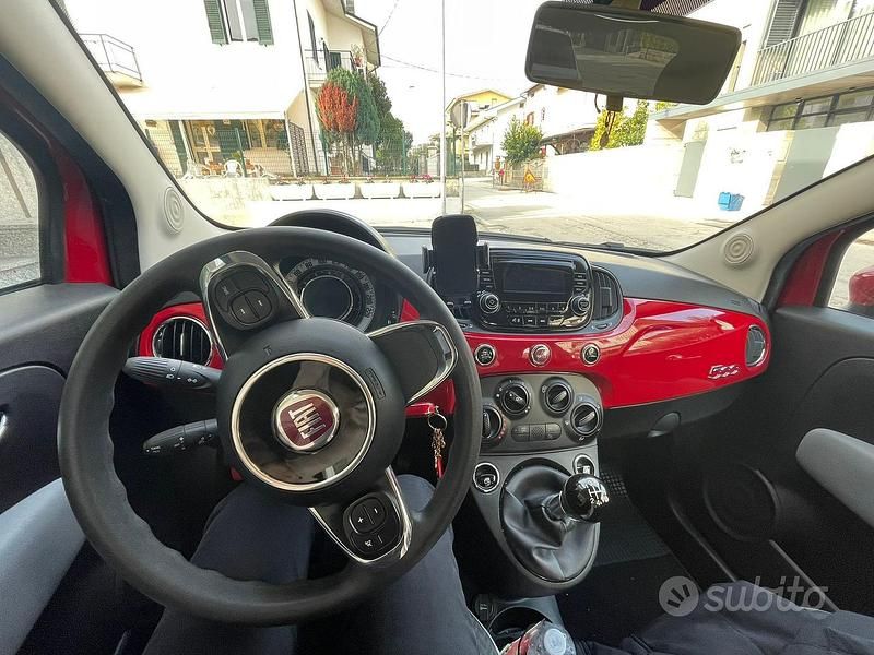 Usata Fiat 500 85 CV (62 kW) 2018 Rosso Utilitaria