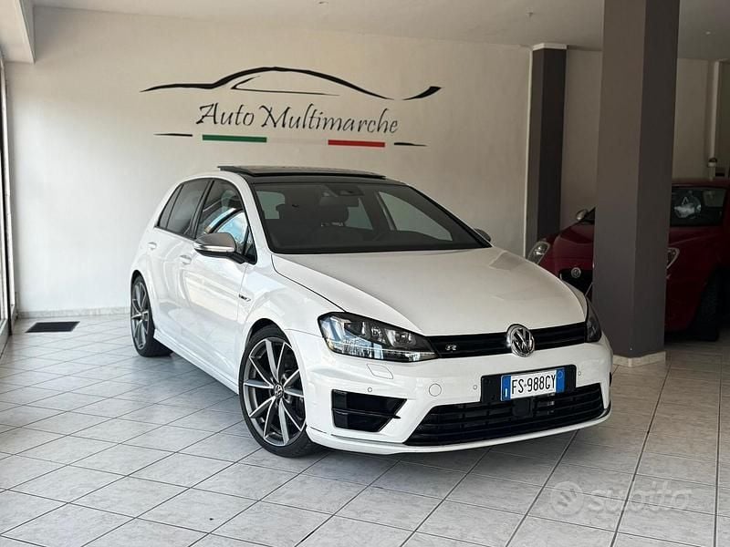 Usata VW Golf VII R 300 CV (220 kW) 2015 Bianco Berlina