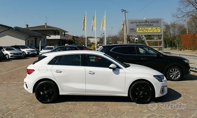 Usata Audi A3 Advanced 110 CV (80 kW) 2022 Bianco Berlina