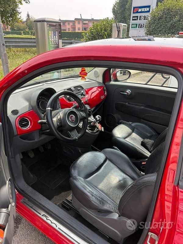 Usata Fiat 500 69 CV (50 kW) 2009 Rosso Utilitaria