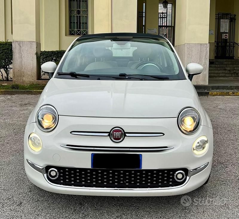 Usata Fiat 500C Lounge 69 CV (50 kW) 2019 Bianco Cabrio