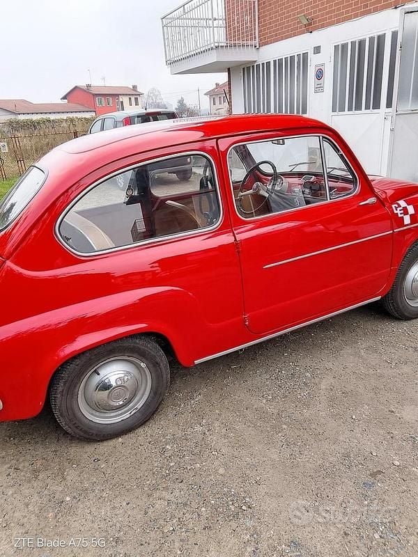 Usata Fiat 600 1960 Rosso Berlina