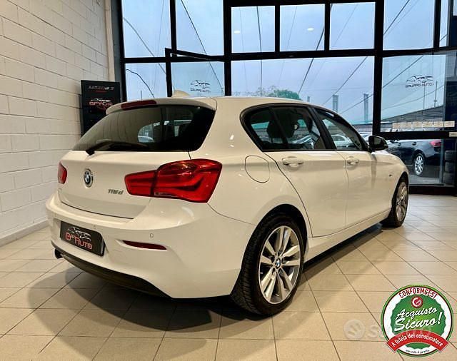 Usata BMW 118 Sport Line 150 CV (110 kW) 2017 Bianco Utilitaria