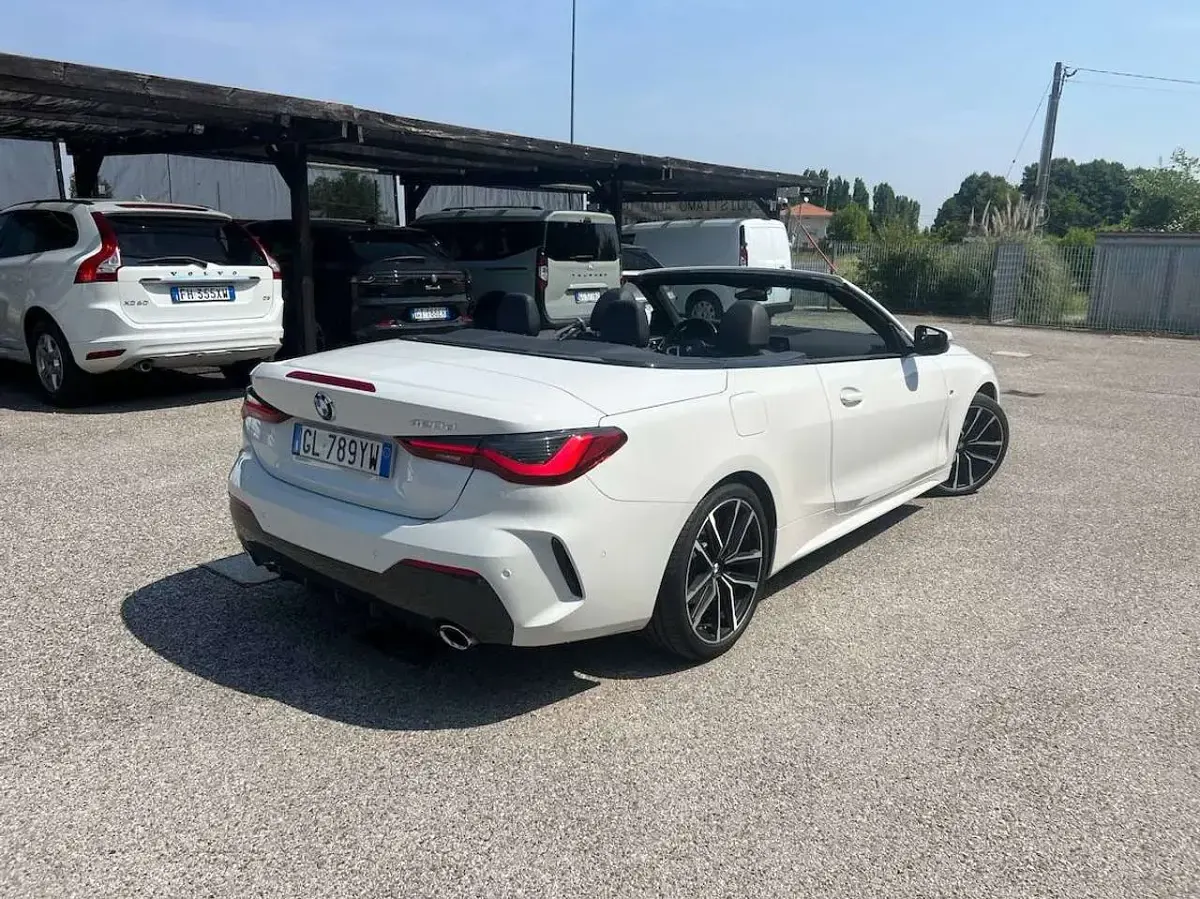 Usata BMW 420 Cabriolet M Sport 190 CV (139 kW) 2023 Bianco Cabrio