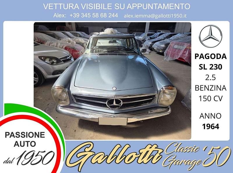 Usata Mercedes 230 150 CV (110 kW) 1964 Azzurro