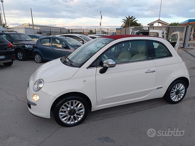 Usata Fiat 500C 95 CV (69 kW) 2014 Bianco Cabrio