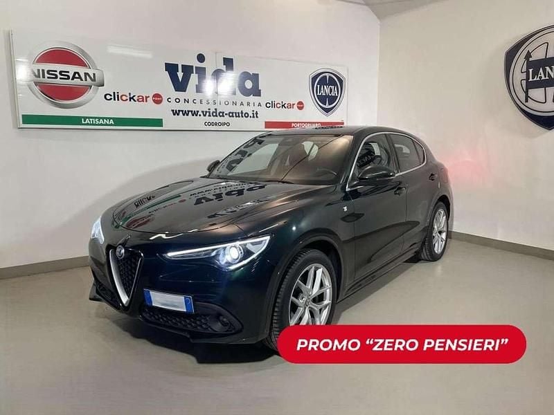 Usata Alfa Romeo Stelvio Ti 209 CV (153 kW) 2021 Verde visconti SUV