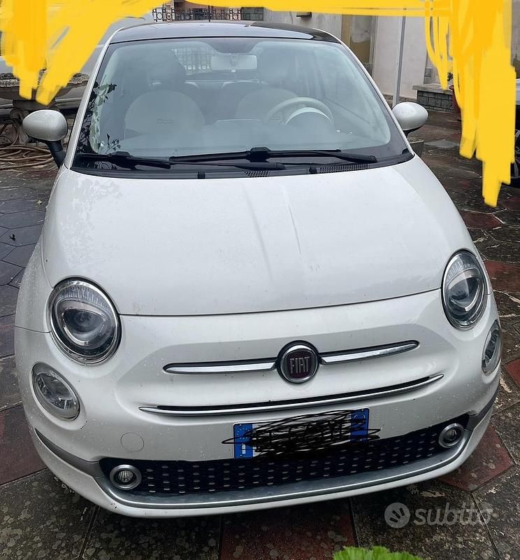 Bianco Usata 2017 Fiat 500 Tre volumi | 8500 € (Buon prezzo) - Immagine 1/4