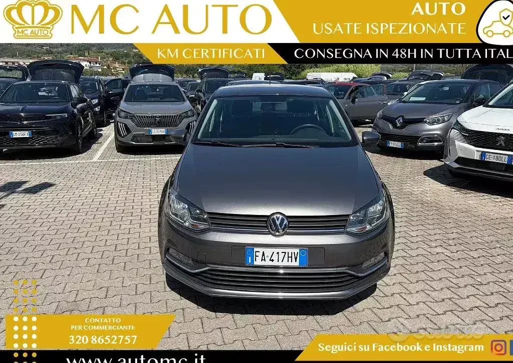 Usata VW Polo Comfortline 75 CV (55 kW) 2015 Grigio scuro Berlina