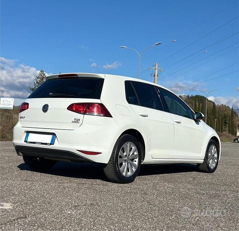 Usata VW Golf VII Comfortline 110 CV (80 kW) 2014 Bianco Berlina