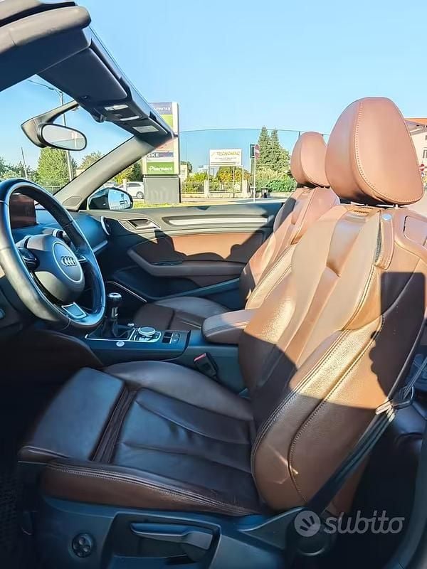 Usata Audi A3 Cabriolet Attraction 150 CV (110 kW) 2015 Nero Cabrio