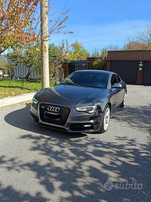 Usata Audi A5 S-Line 177 CV (130 kW) 2014 Grigio Coupé