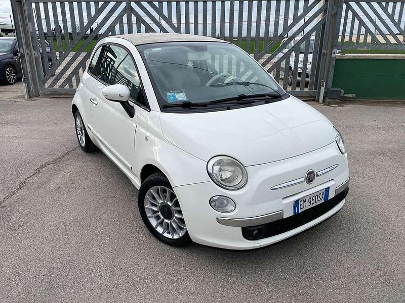 Usata Fiat 500C Lounge 95 CV (69 kW) 2012 Bianco Cabrio