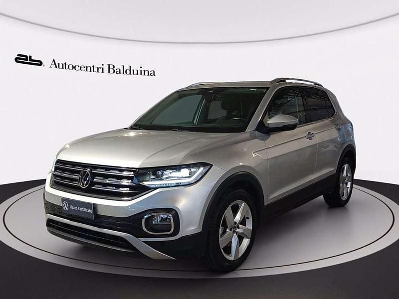 Argento met Usata 2022 VW T-Cross Advance SUV | 21.200 € (Buon prezzo) - Immagine 1/4