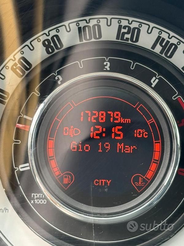 Usata Fiat 500 95 CV (69 kW) 2012 Bianco Berlina