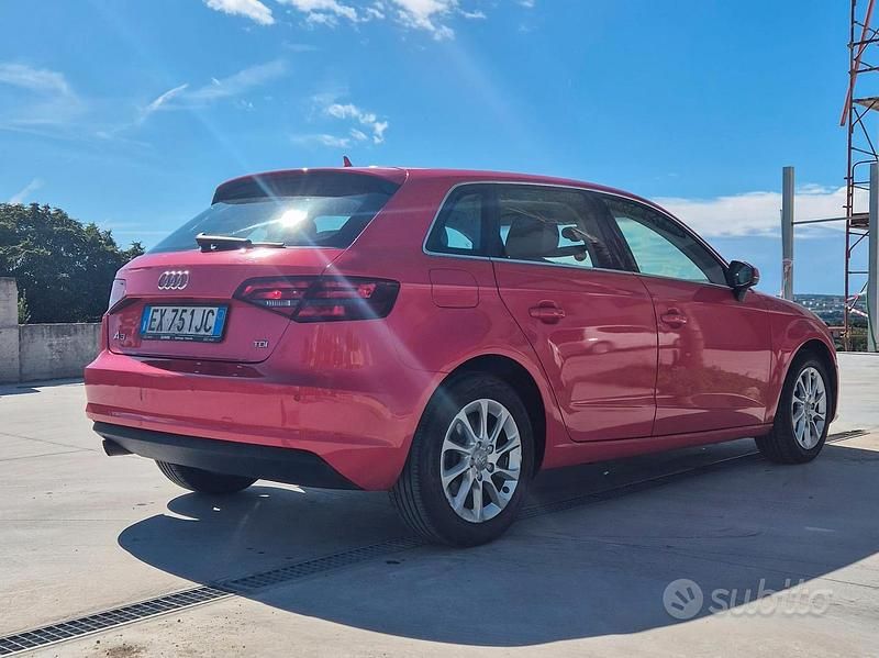 Usata Audi A3 110 CV (80 kW) 2014 Rosso Berlina