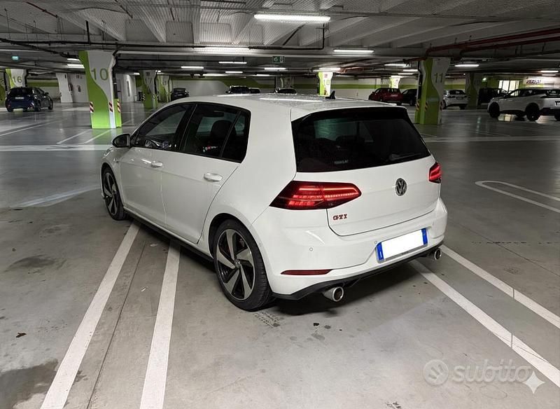 Usata VW Golf VII GTI 245 CV (180 kW) 2019 Bianco Berlina
