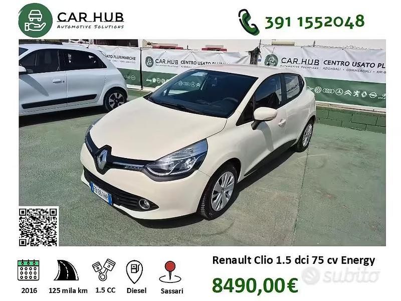 Usata Renault Clio IV Zen 75 CV (55 kW) 2016 Beige Berlina