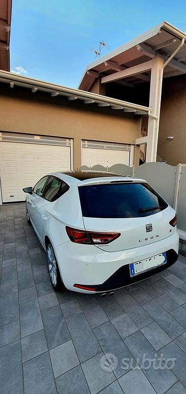 Usata Seat Leon FR 115 CV (84 kW) 2016 Bianco Berlina