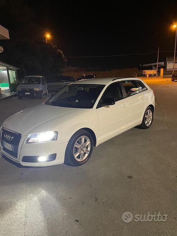 Usata Audi A3 102 CV (75 kW) 2010 Bianco Utilitaria