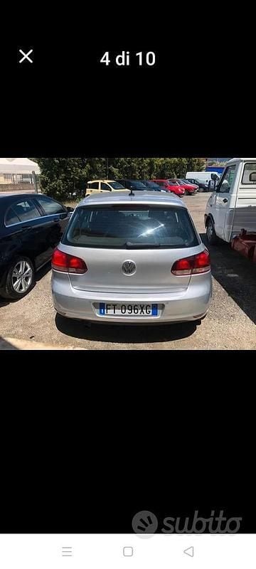 Usata VW Golf VI 105 CV (77 kW) 2010 Grigio Utilitaria