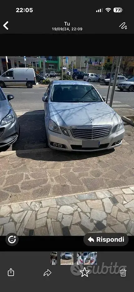 Usata Mercedes E220 150 CV (110 kW) 2009 Grigio Berlina