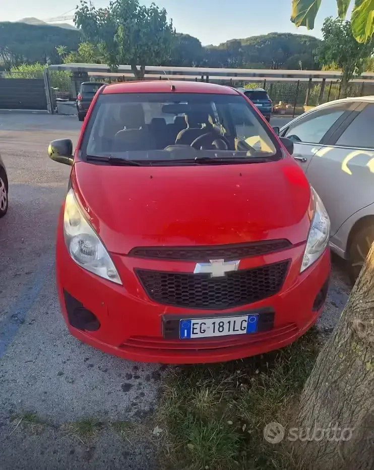 Usata Chevrolet Spark 68 CV (50 kW) 2011 Rosso Utilitaria