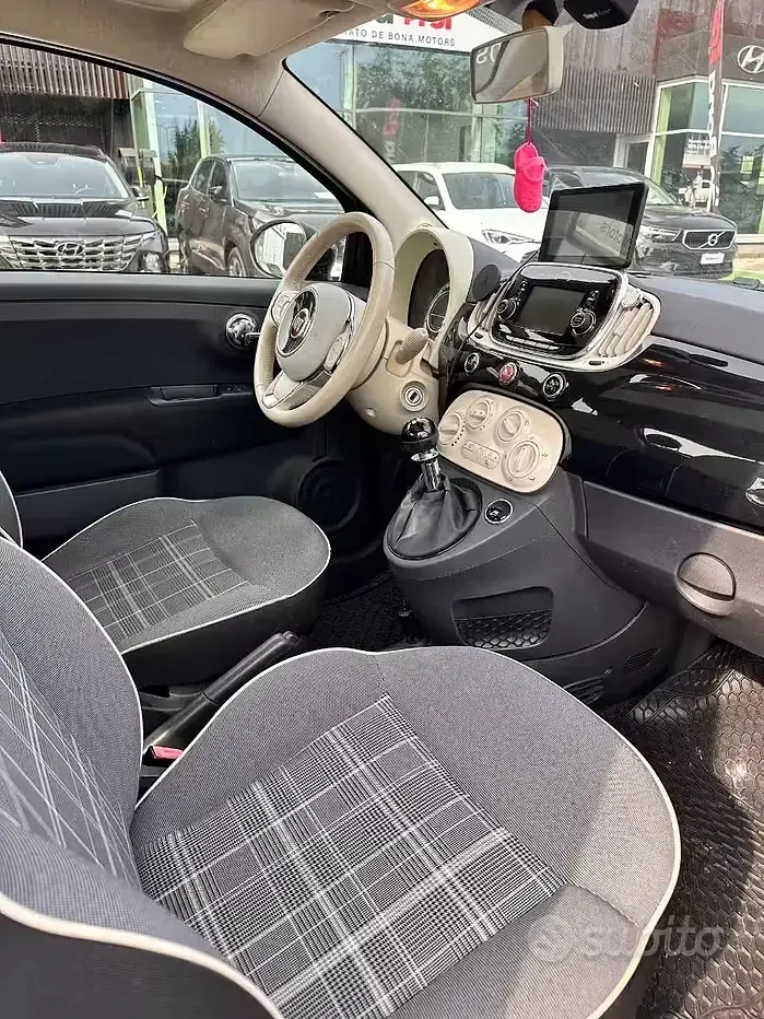 Usata Fiat 500 Lounge 69 CV (50 kW) 2017 Nero Berlina