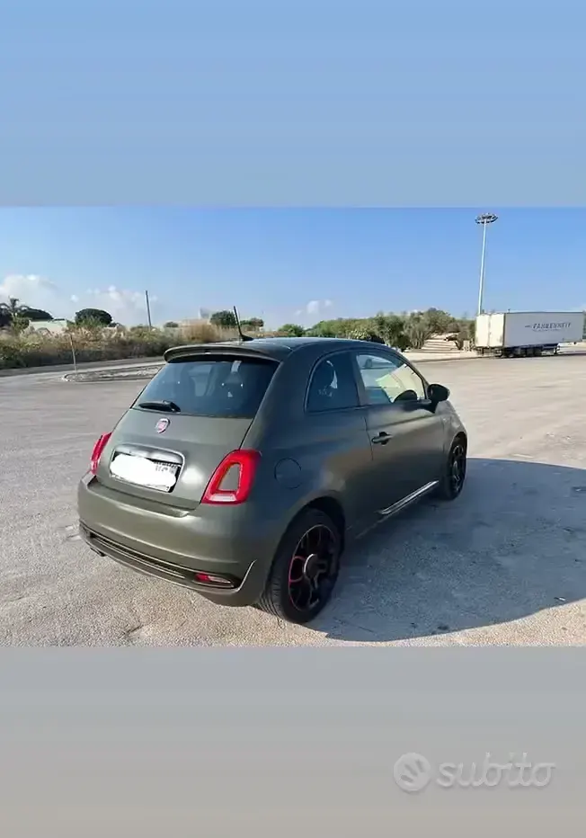 Usata Fiat 500 105 CV (77 kW) 2018 Verde Berlina