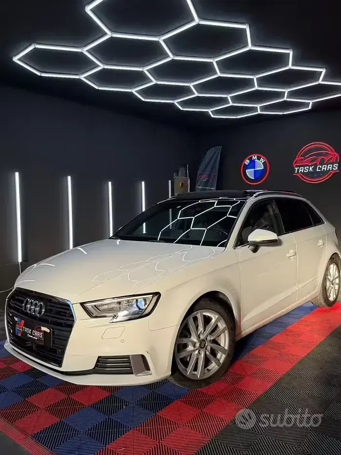 Usata Audi A3 Sport 116 CV (85 kW) 2018 Bianco Berlina