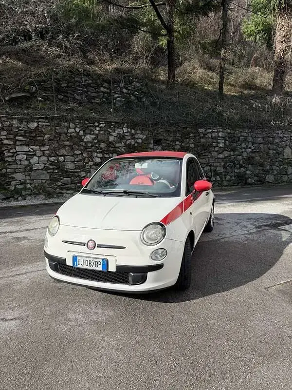 Usata Fiat 500C Lounge 86 CV (63 kW) 2011 Bianco Cabrio
