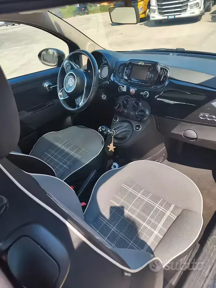 Usata Fiat 500 69 CV (50 kW) 2019 Nero Berlina