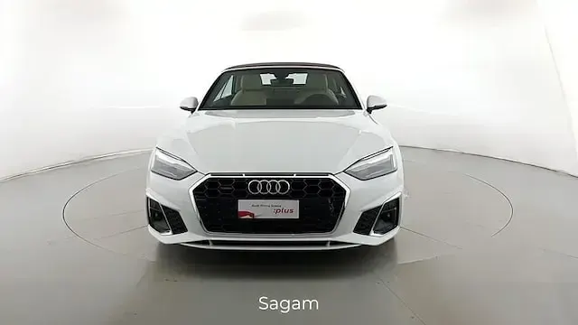 Usata Audi A5 Cabriolet S-Line 204 CV (150 kW) 2023 Bianco ghiaccio metallizzato Cabrio