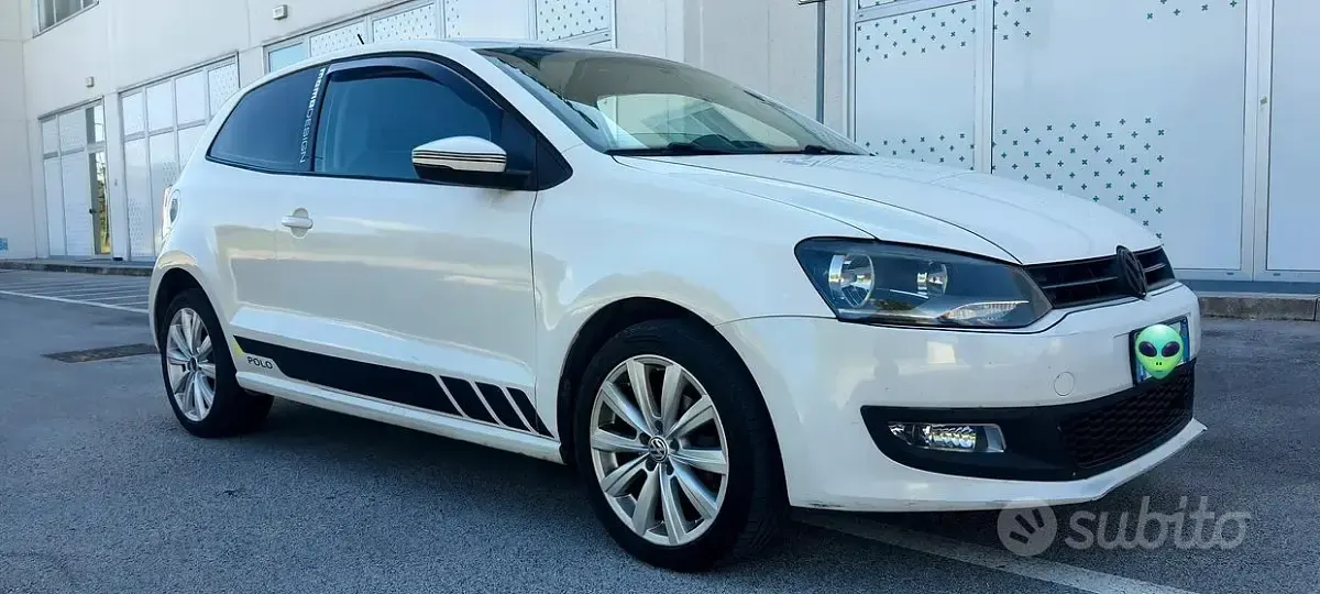 Usata VW Polo 105 CV (77 kW) 2010 Bianco Utilitaria