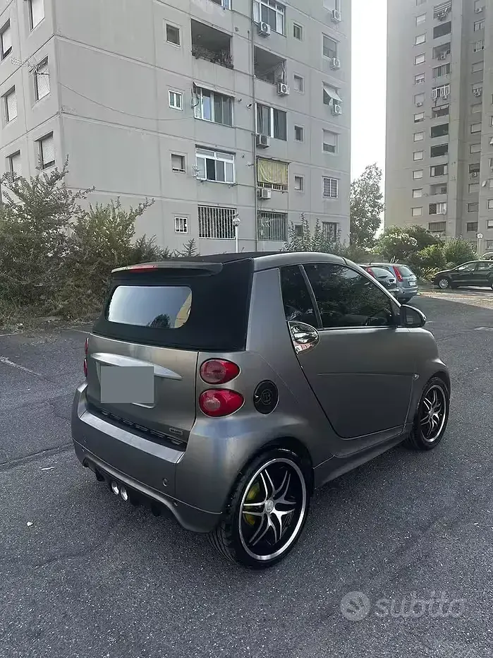 Usata Smart ForTwo Cabrio Brabus 84 CV (61 kW) 2007 Grigio Cabrio