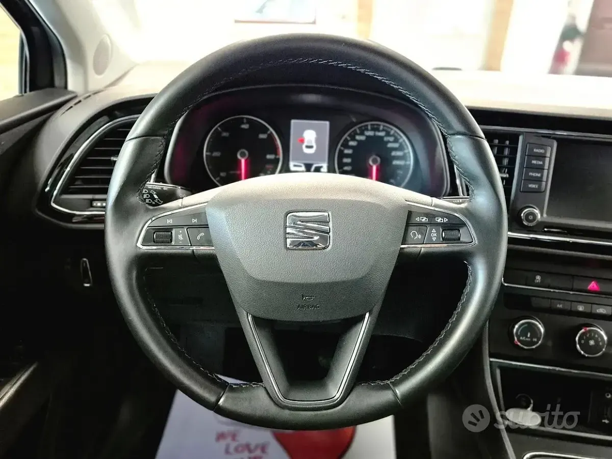 Usata Seat Leon ST Style 110 CV (80 kW) 2016 Grigio Station wagon
