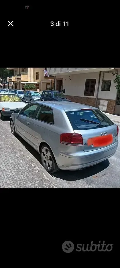 Usata Audi A3 150 CV (110 kW) 2006 Grigio Utilitaria