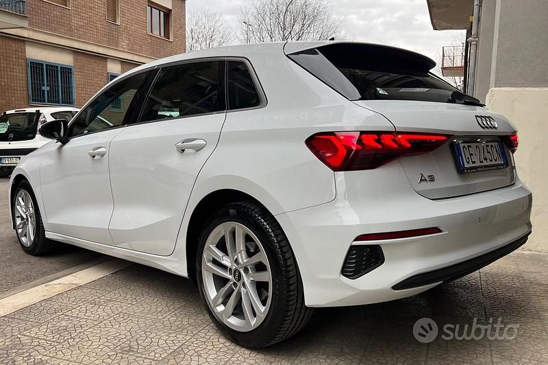 Usata Audi A3 Sport 150 CV (110 kW) 2021 Bianco Berlina