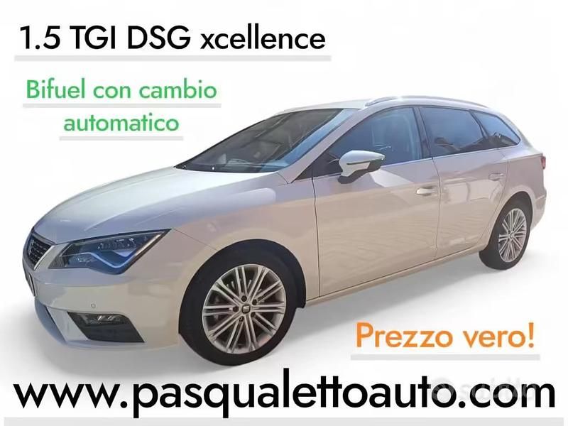 Usata Seat Leon ST XCELLENCE 130 CV (95 kW) 2020 Bianco Station wagon