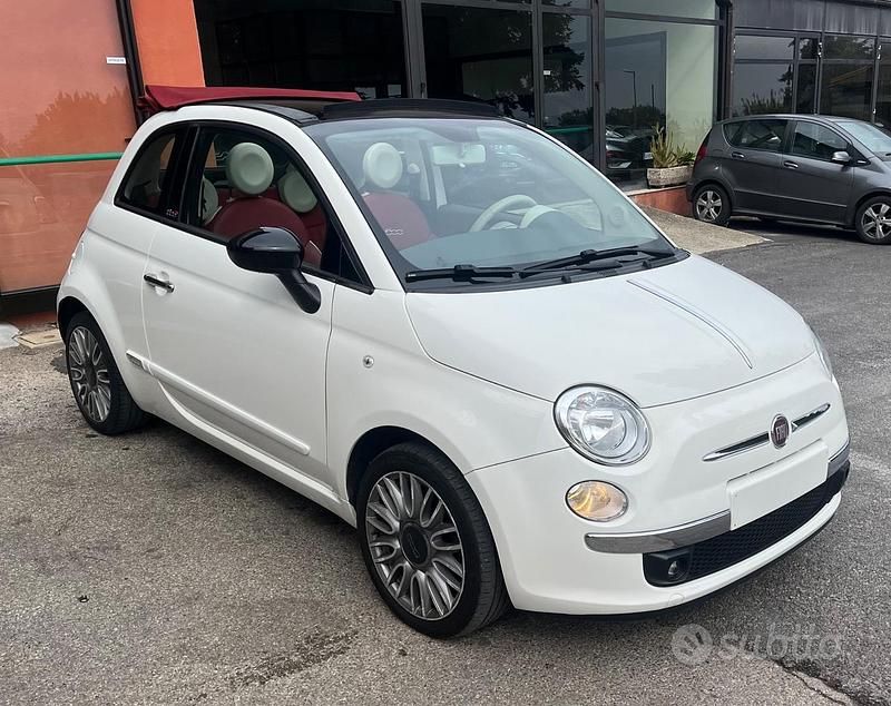 Usata Fiat 500C Lounge 70 CV (51 kW) 2015 Bianco Cabrio