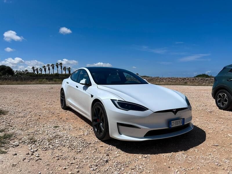 Bianco Usata 2024 Tesla Model S Plaid Due volumi | 93.000 € - Immagine 1/3