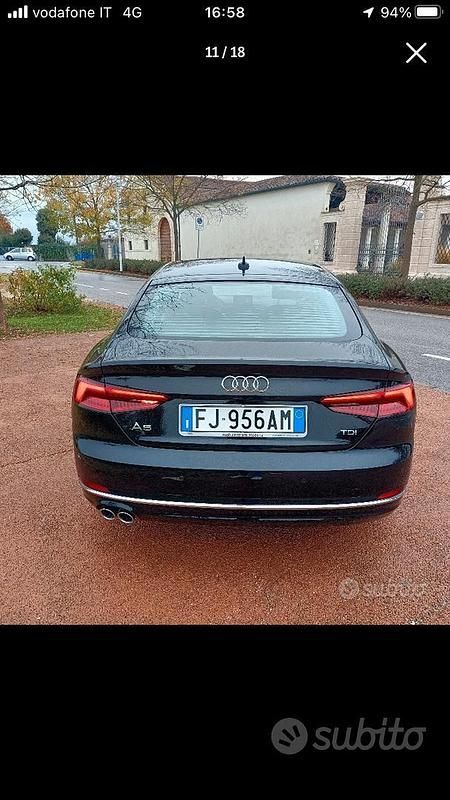 Usata Audi A5 190 CV (139 kW) 2017 Nero Coupé
