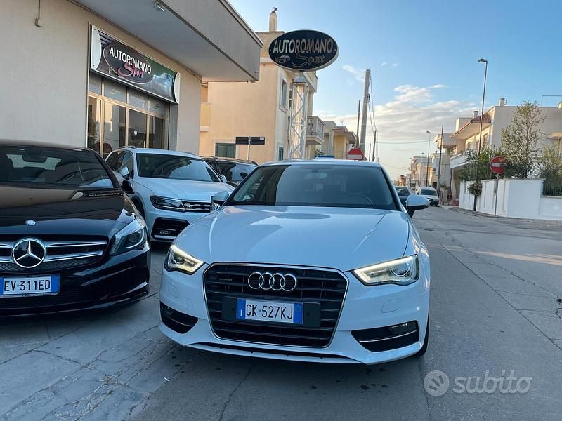 Usata Audi A3 Attraction 150 CV (110 kW) 2015 Bianco Berlina