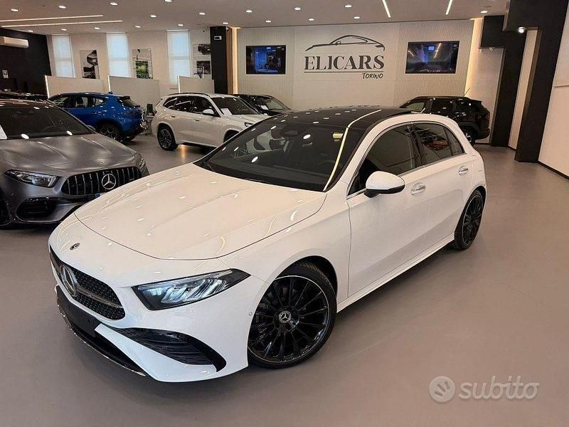 Usata Mercedes A180 AMG Line Premium 136 CV (100 kW) 2024 Bianco pastello Berlina