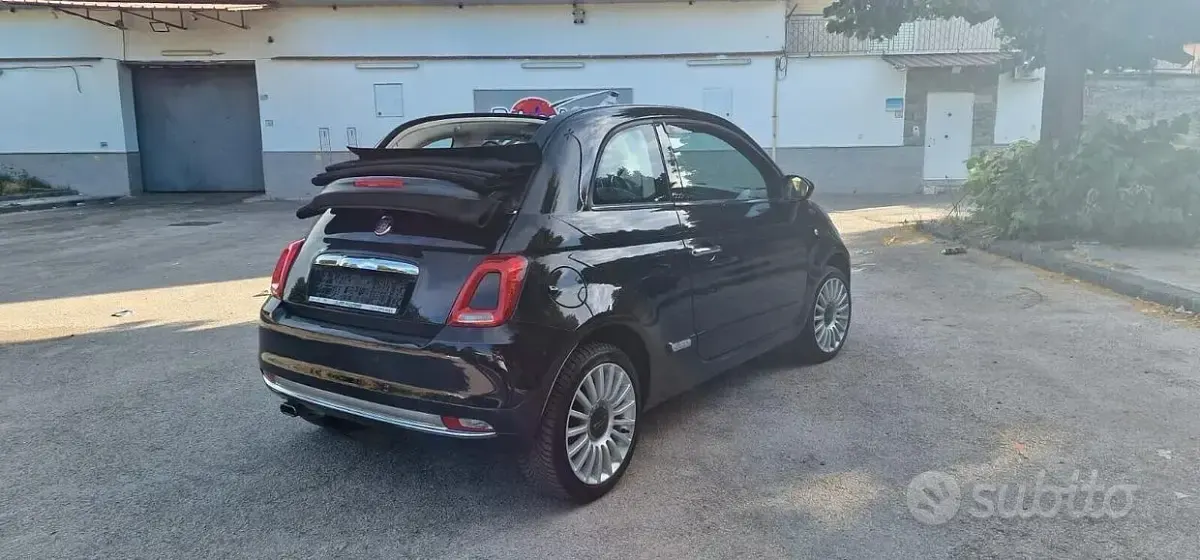 Usata Fiat 500C Lounge 69 CV (50 kW) 2018 Nero Cabrio