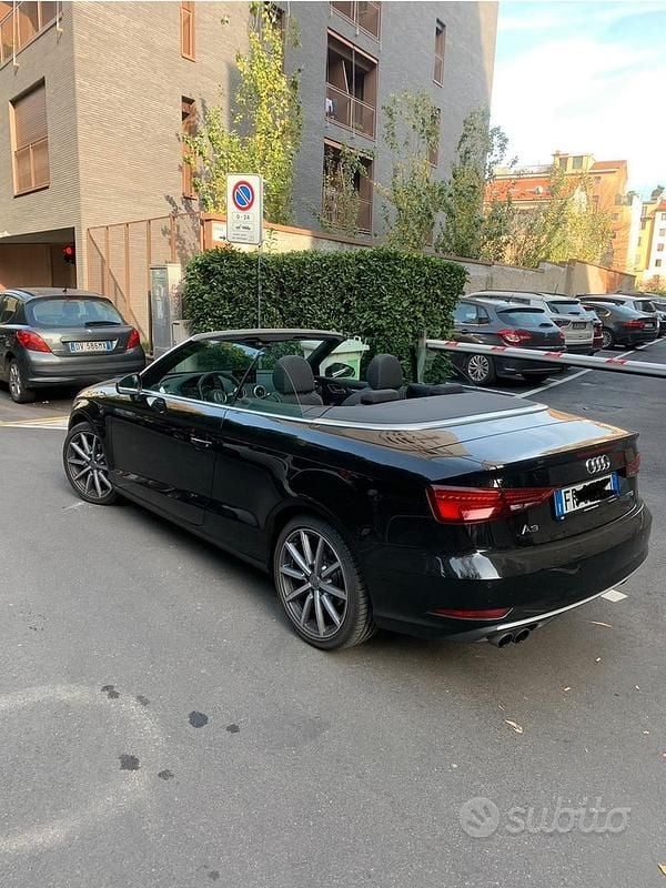 Usata Audi A3 Cabriolet Sport 116 CV (85 kW) 2018 Nero Cabrio