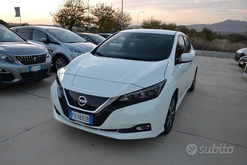 Usata Nissan Leaf N-Connecta 39 kW (54 CV) 2018 Bianco Utilitaria