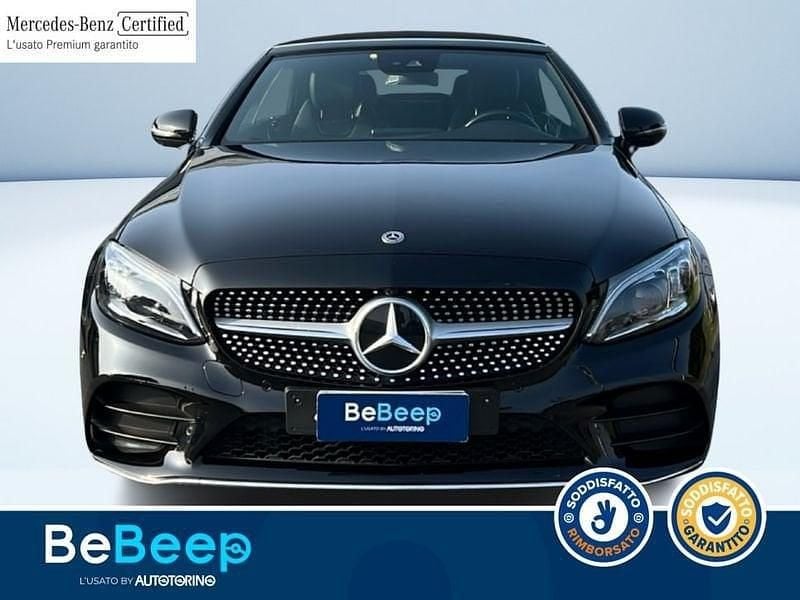 Usata Mercedes C220 Premium 194 CV (142 kW) 2021 Nero Cabrio