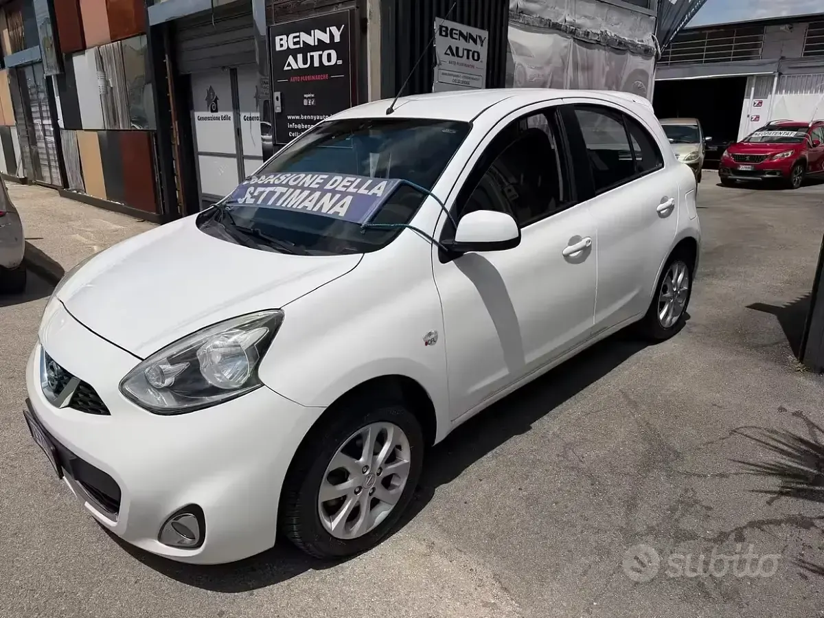 Usata Nissan Micra Acenta 80 CV (58 kW) 2014 Bianco Utilitaria
